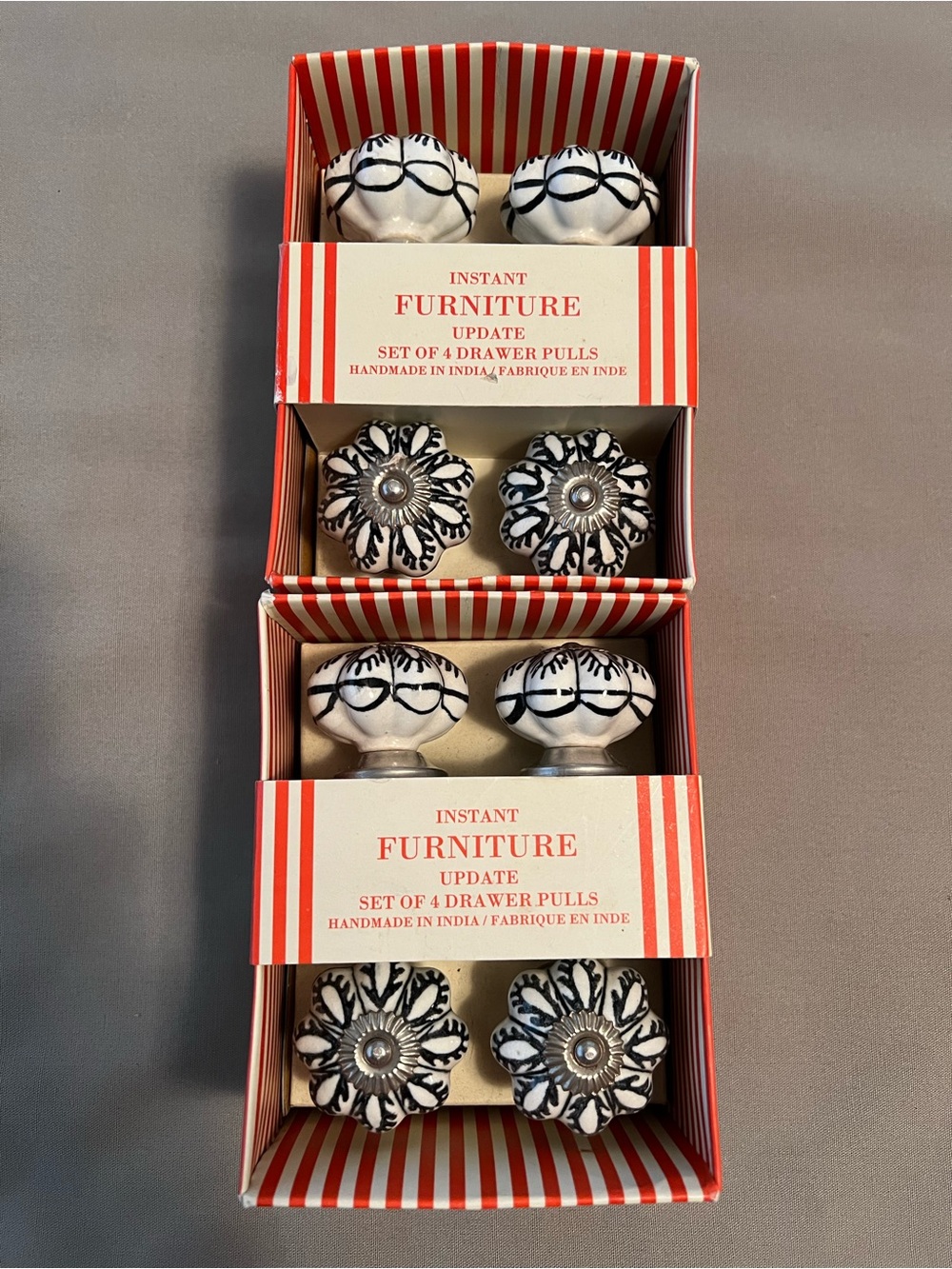 Instant Furniture Drawer Pulls - set of 8 - made in India